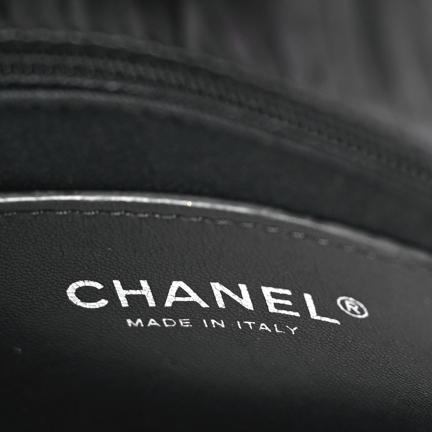 Chanel Glazed Calfskin Quilted Large Just Mademoiselle Bowling Bag Black 6 of 11