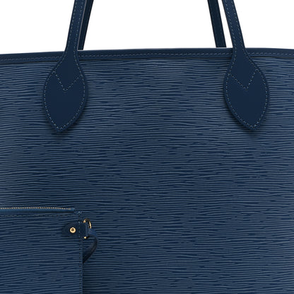 Louis Vuitton Epi Neverfull MM Denim Blue 8 of 10