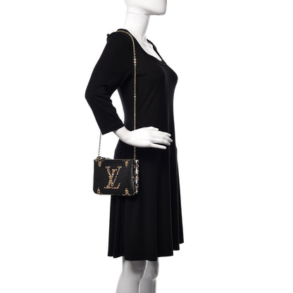 Louis Vuitton Monogram Giant Jungle Pochette Double Zip Black 2 of 8