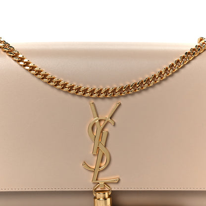 Saint Laurent Smooth Calfskin Medium Classic Monogram Kate Tassel Satchel Nude Powder 9 of 11