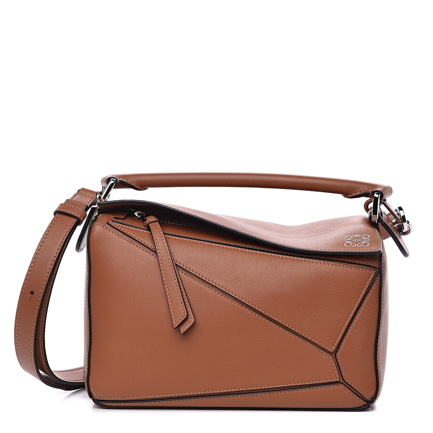 Loewe Calfskin Small Puzzle Bag Tan 1 of 9