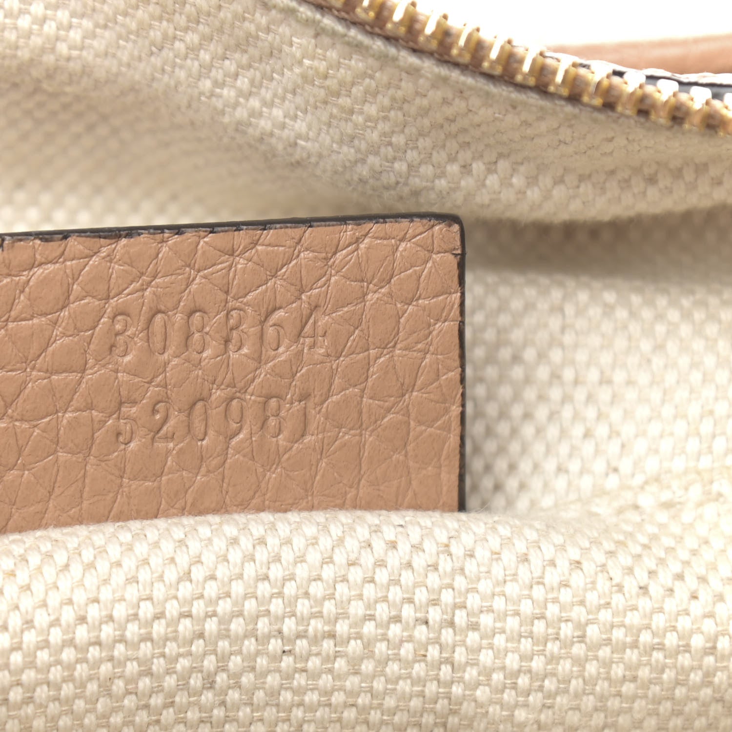 Gucci Pebbled Calfskin Small Soho Disco Bag Camelia 7 of 14
