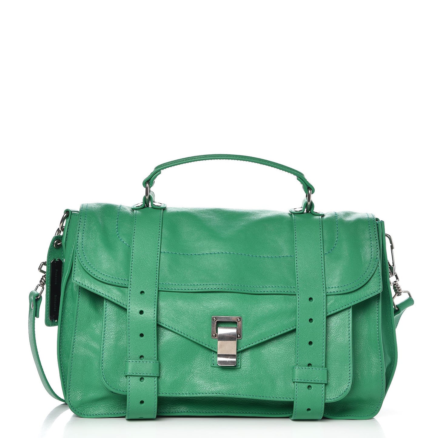 Lambskin Medium PS1 Satchel Aloe
