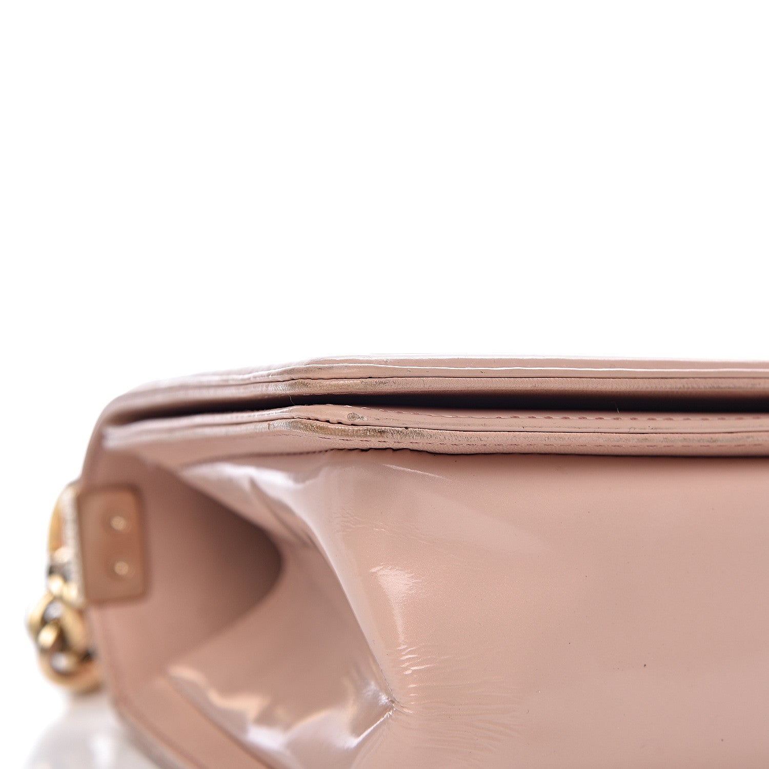 Chanel Patent Calfskin Quilted Medium Boy Flap Light Pink 11 of 15