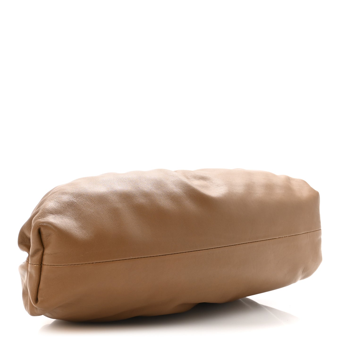 Smooth Butter Calf The Pouch Oversized Clutch Teak