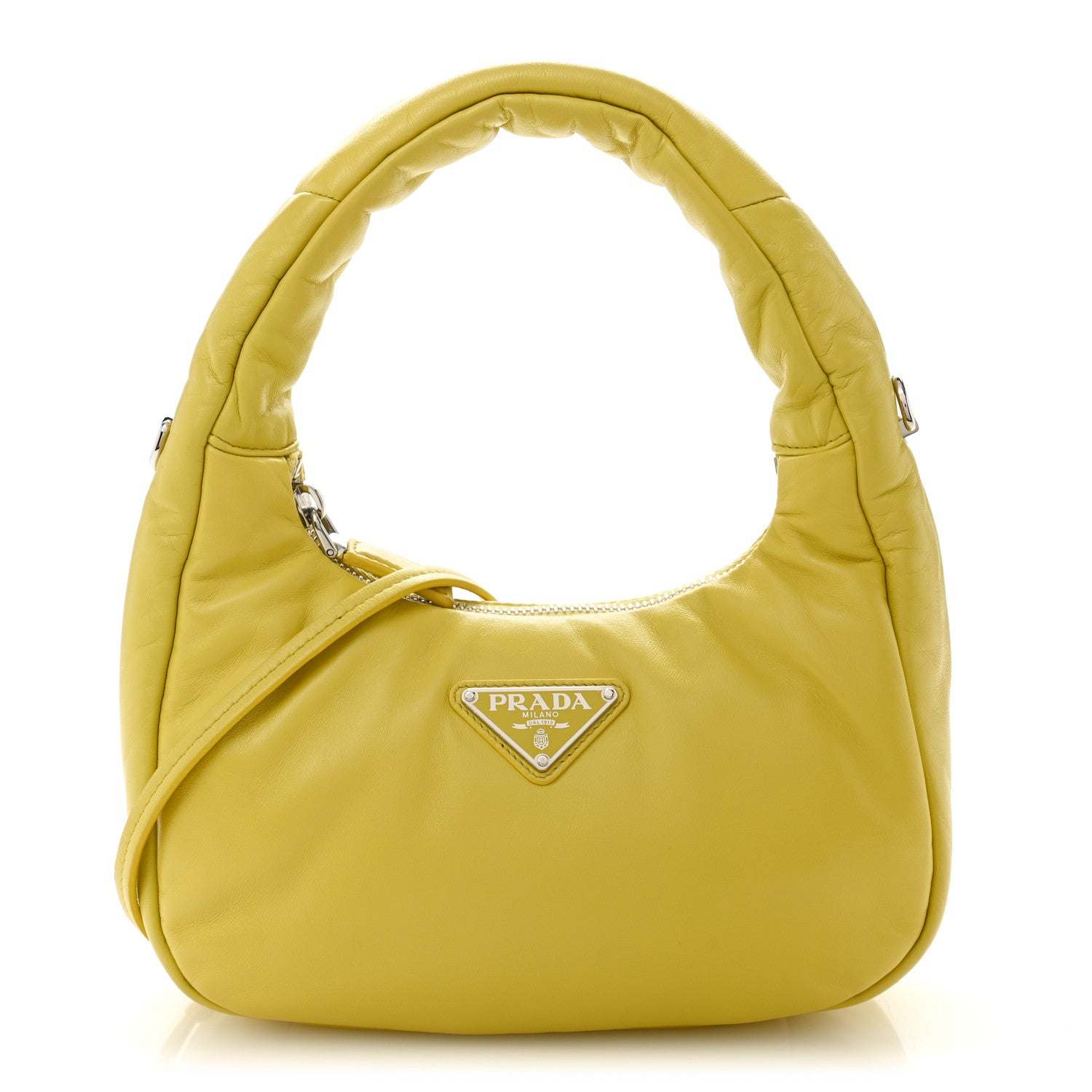 Prada Nappa Soft Padded Mini Bag Cedro 1 of 12
