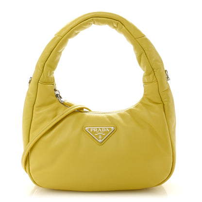 Prada Nappa Soft Padded Mini Bag Cedro 1 of 12
