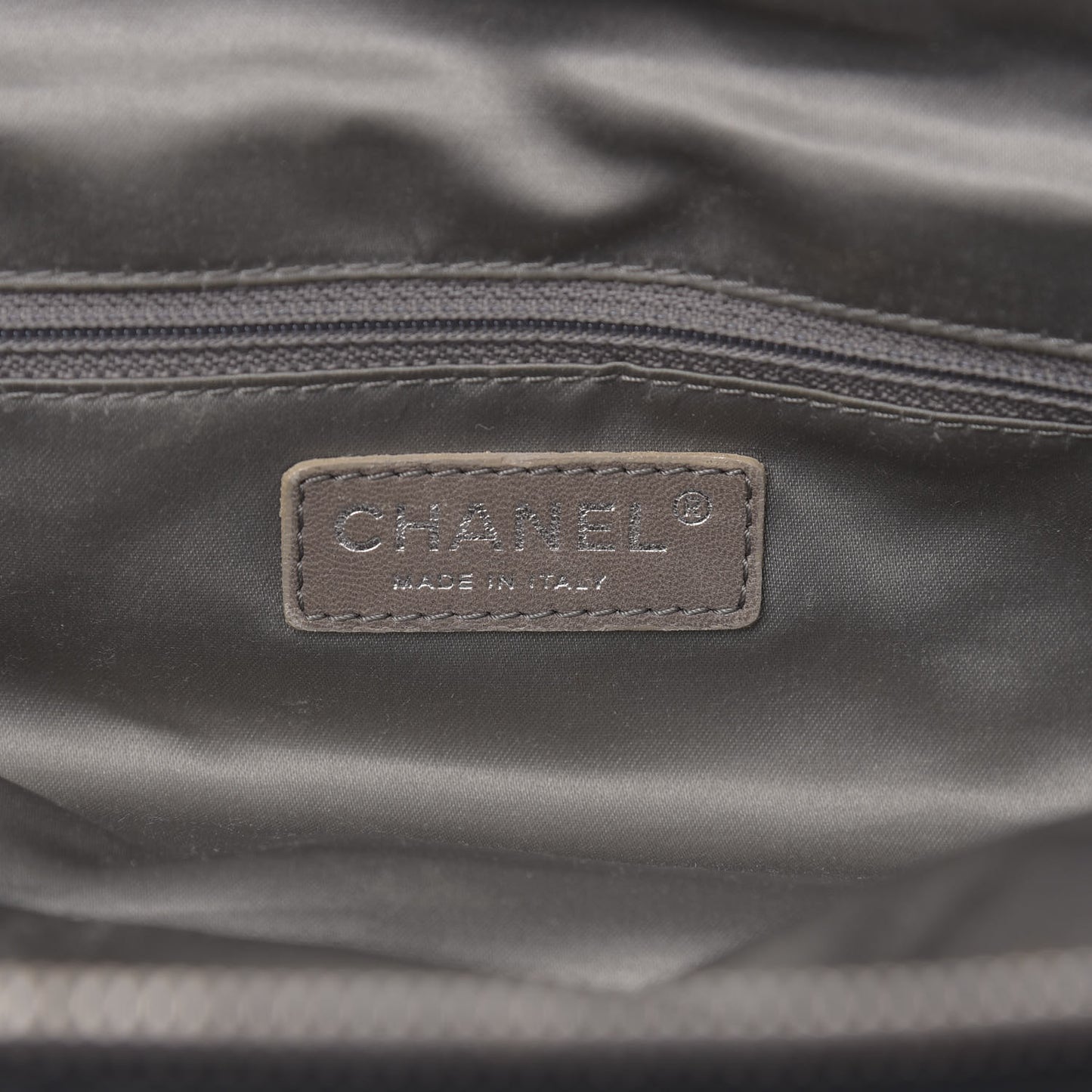 Distressed Lambskin Large Lady Braid Satchel Black