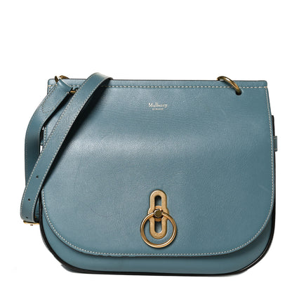 Mulberry Silky Calfskin Amberley Satchel Blue 1 of 14