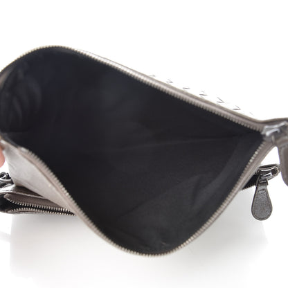 Bottega Veneta Metallic Nappa Intrecciato Flap Wristlet Light Grey 6 of 8