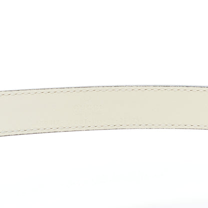 Gucci Calfskin Double G 20mm Belt 105 42 Mystic White 5 of 5