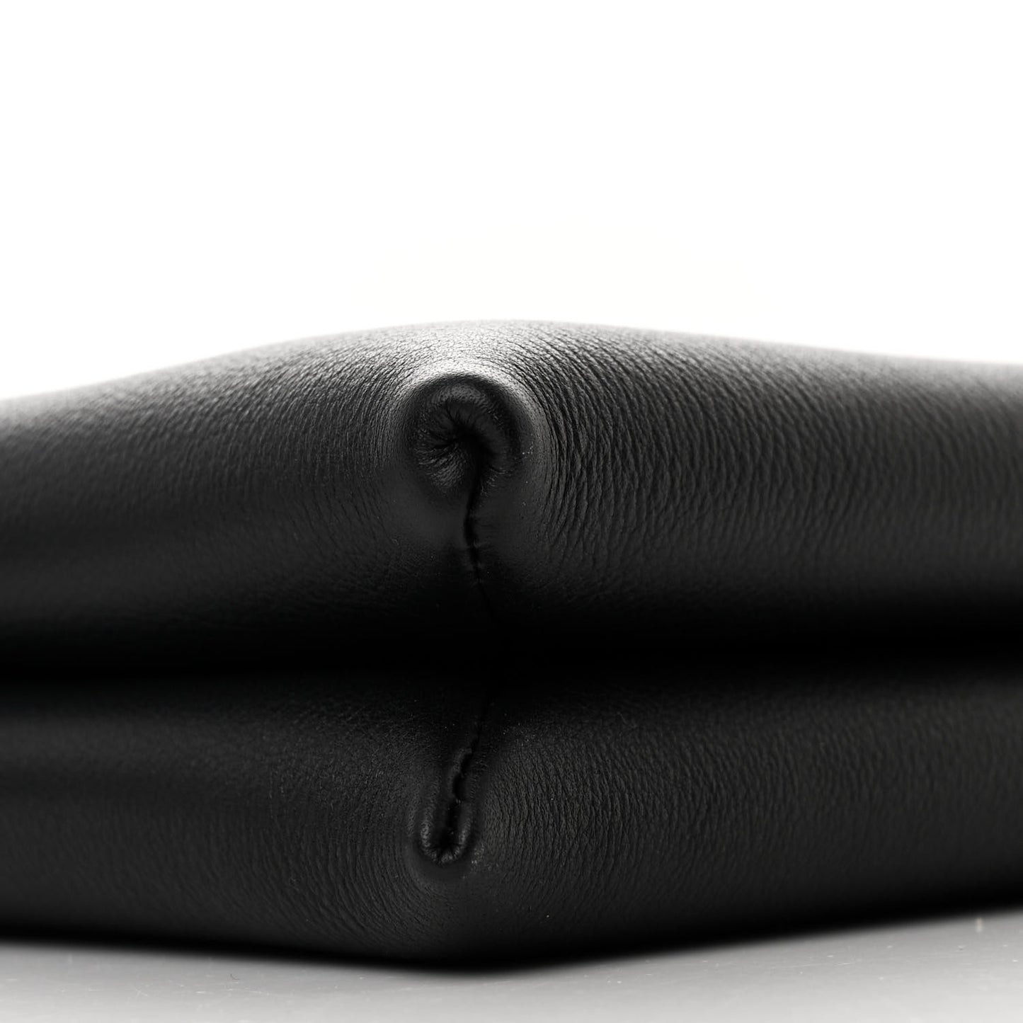 Matte Grained Calfskin Mini Nu Twin Bag Black