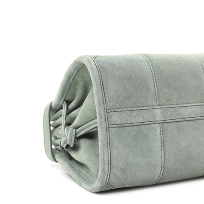 Prada Scamosciato Triangle Small Bonnie Shoulder Bag Salvia 8 of 9