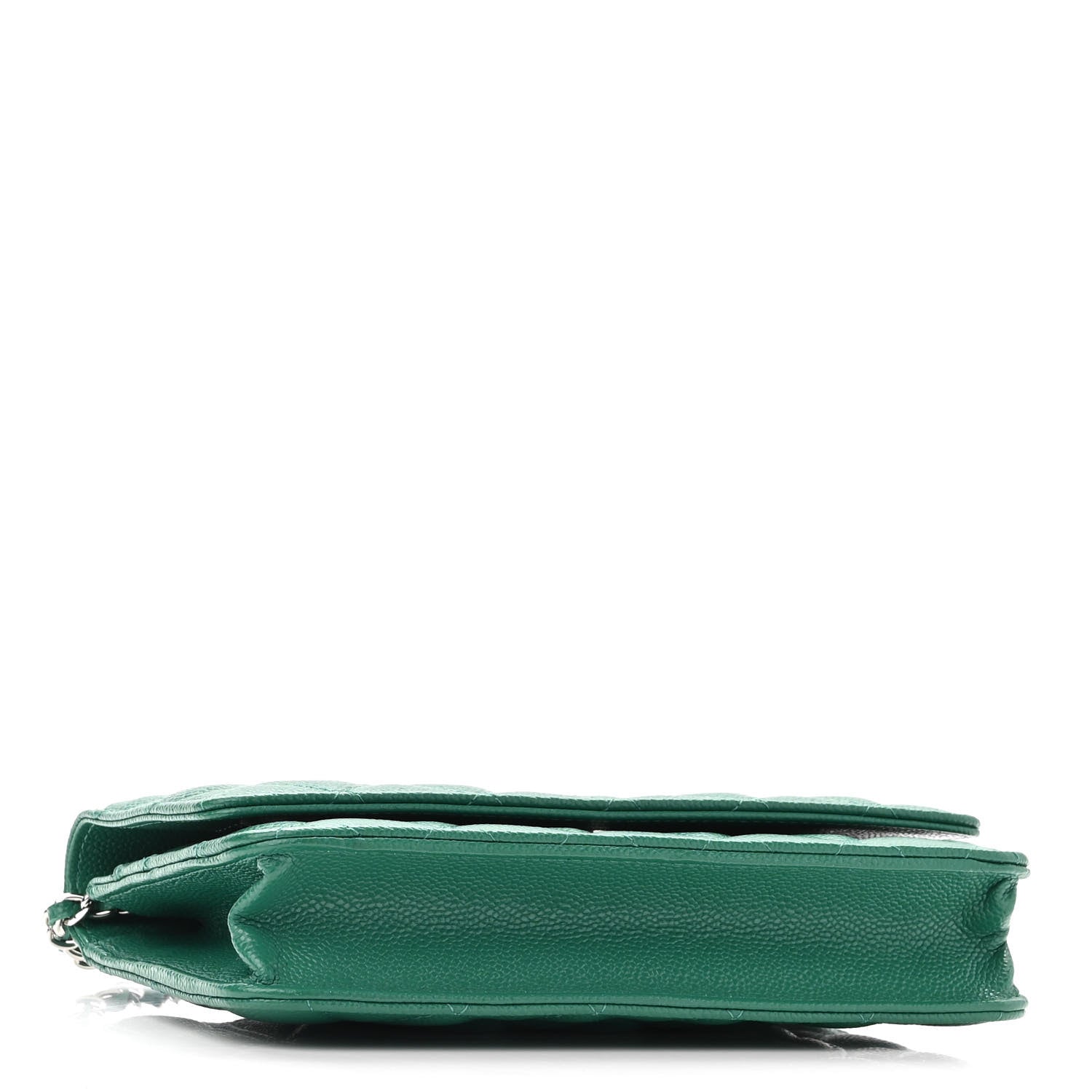 Chanel Caviar Quilted Wallet On Chain WOC Green 4 of 12
