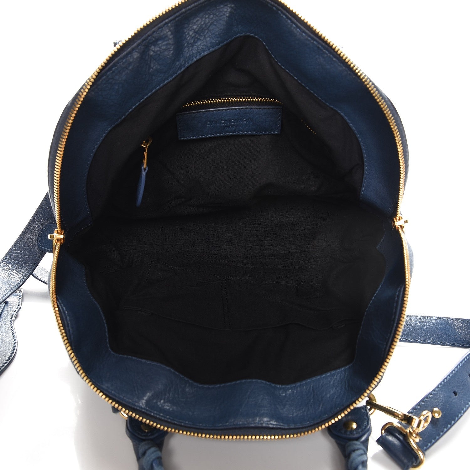 Balenciaga Agneau Giant 12 Gold Hardware Bowling Bag Bleu Persan 1 of 8