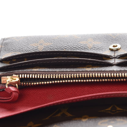 Louis Vuitton Monogram Emilie Wallet Red 13 of 13