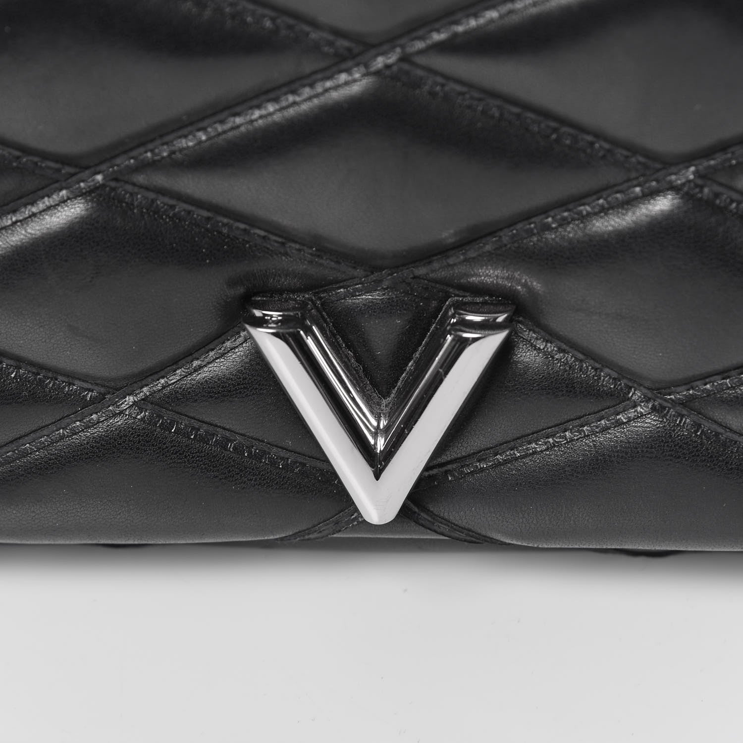 Louis Vuitton Lambskin Malletage GO-14 MM Black 9 of 20