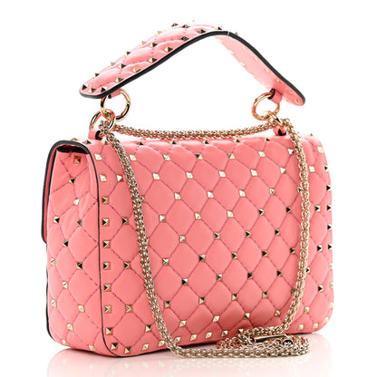Valentino Garavani Nappa Medium Rockstud Spike Shoulder Bag Paradise Rose 3 of 11