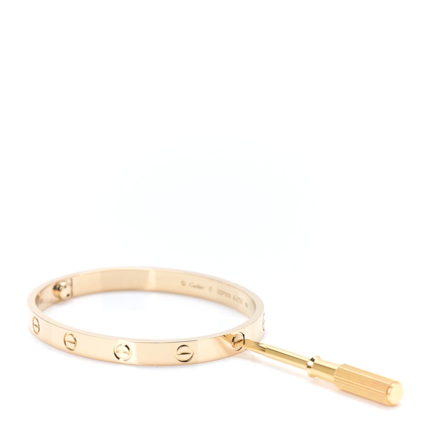 18K Yellow Gold LOVE Bracelet 17