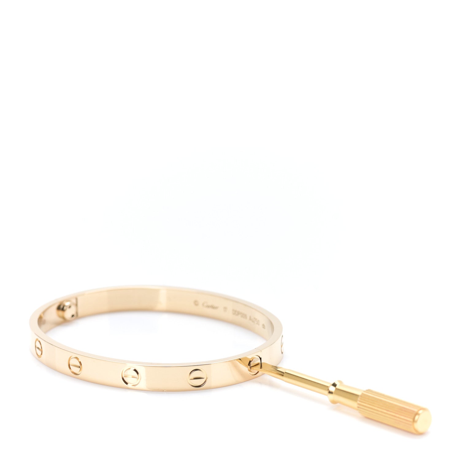 Cartier 18K Yellow Gold LOVE Bracelet 17 4 of 7