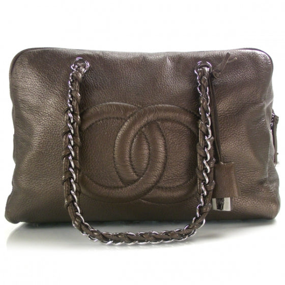 Chanel Luxe Ligne Large Bowler Bronze 1 of 14