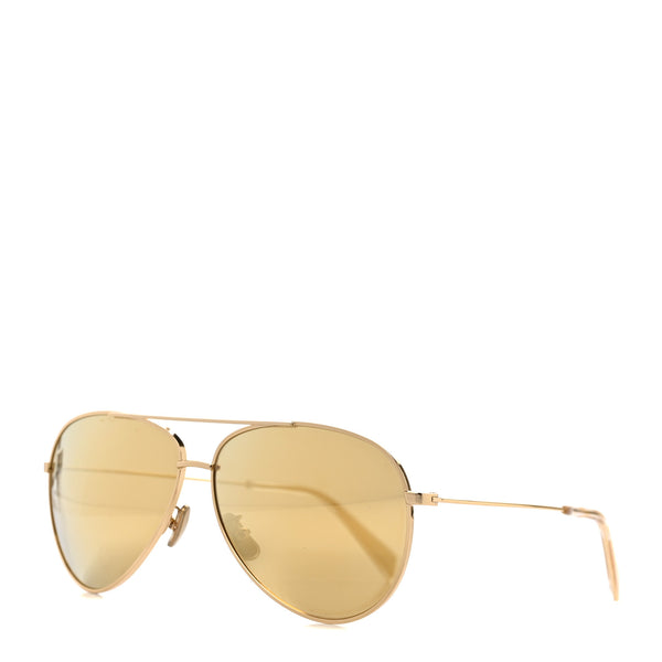 CELINE サングラス アビエーター ゴールド Celine Aviator Sunglasses CL 40062U Gold 1098807 – FASHIONPHILE