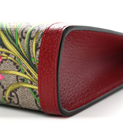 Gucci GG Supreme Monogram Flora Web Ophidia Pouch Red 10 of 10
