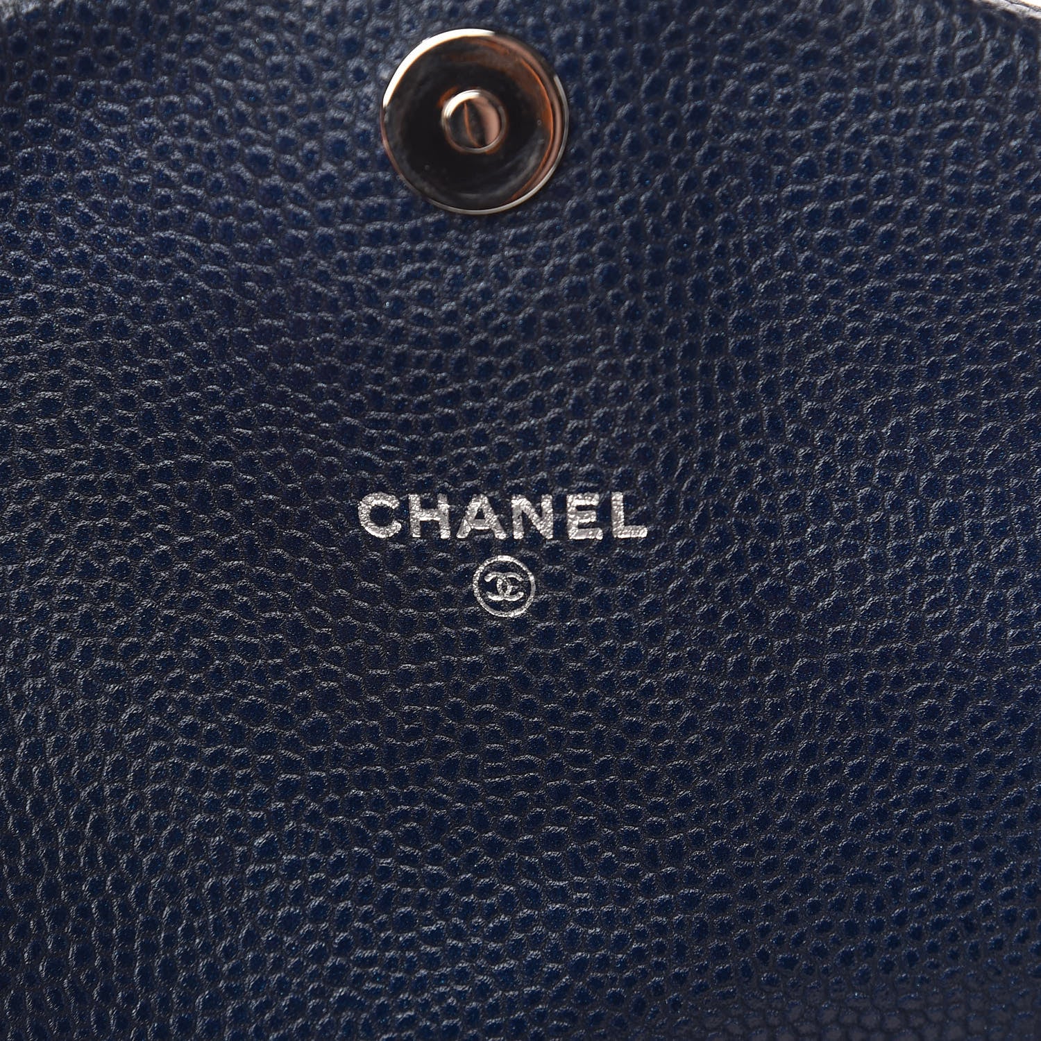 Chanel Caviar Half Moon Wallet On Chain WOC Navy 8 of 11