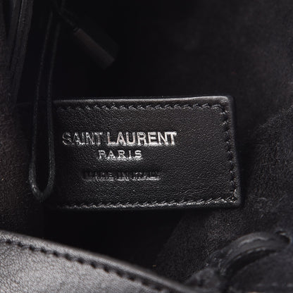 Saint Laurent Lambskin Fringe Small Anita Crossbody Bag Black 6 of 7
