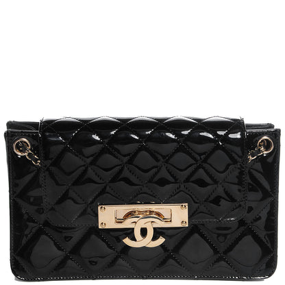 Chanel Patent Golden Class Accordion Flap Bag Black 1 of 8