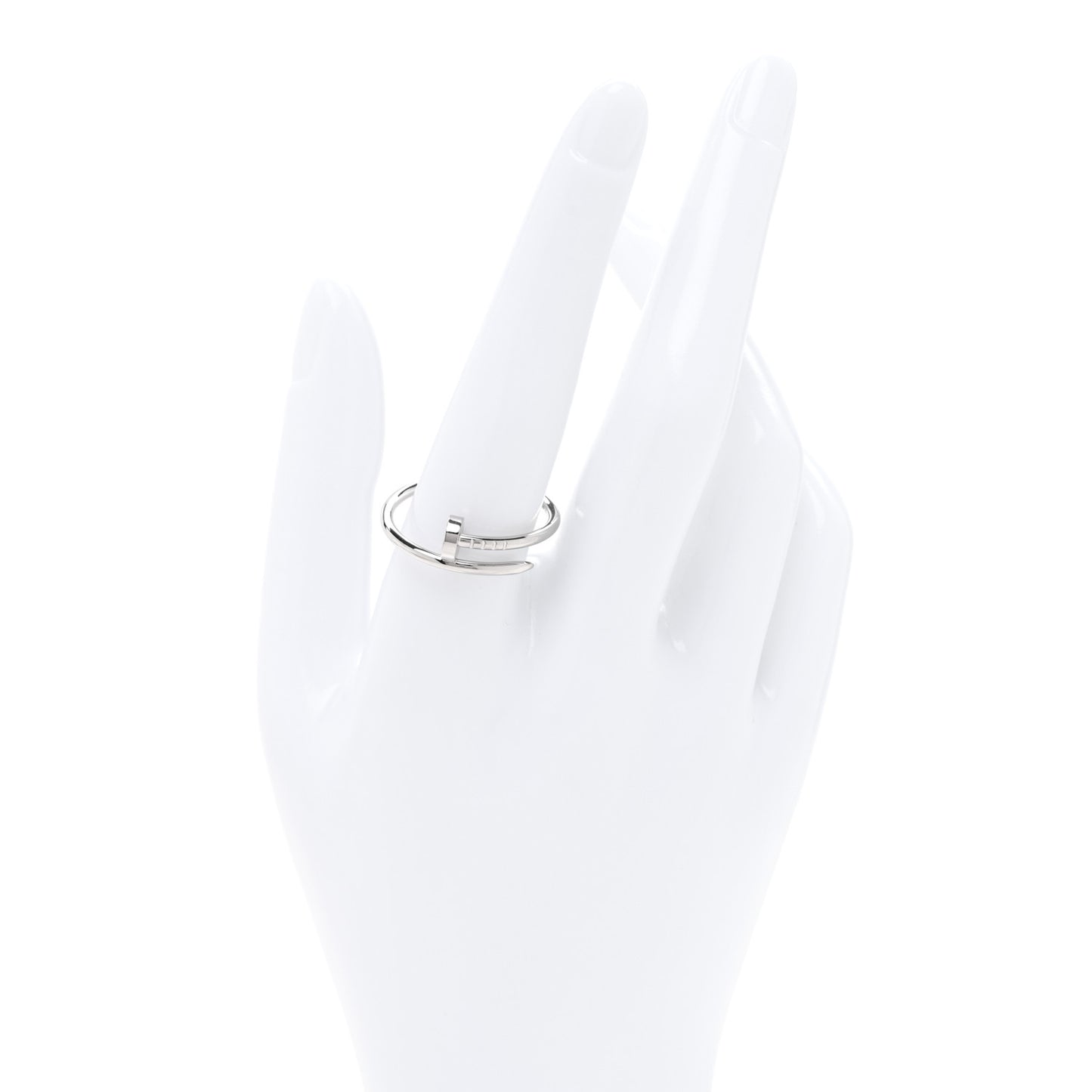 18K White Gold Small Juste Un Clou Ring 62 10