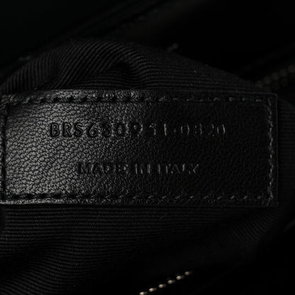Saint Laurent Calfskin Y Quilted Monogram Toy Loulou Crossbody Bag Black 7 of 10