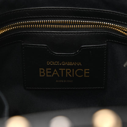 Dolce & Gabbana Calfskin Graffiti Printed Beatrice Tote Black 7 of 13