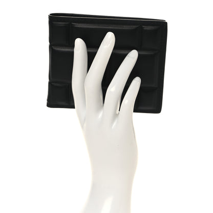 Bottega Veneta Calfskin Padded Paper Bi-Fold Wallet Black 2 of 8