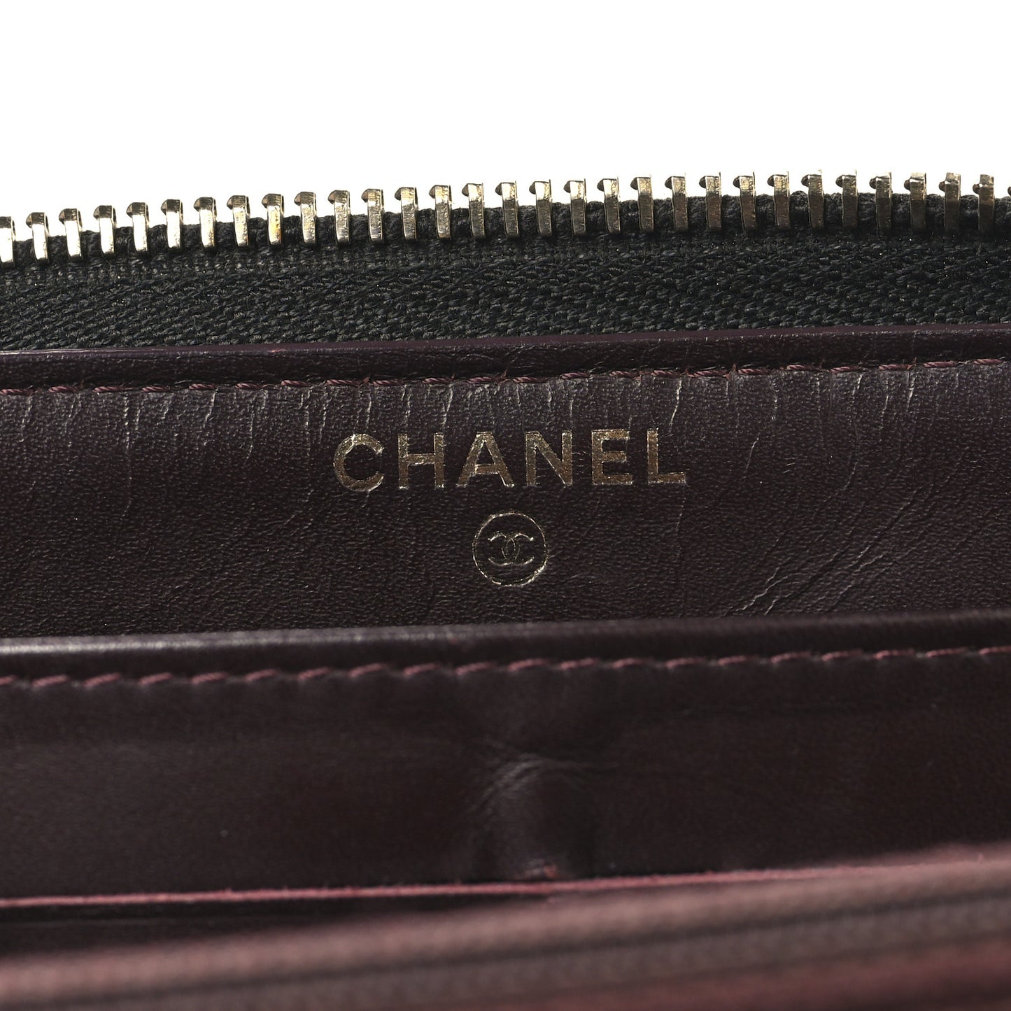 Caviar Quilted Large Gusset Zip Around Wallet Black