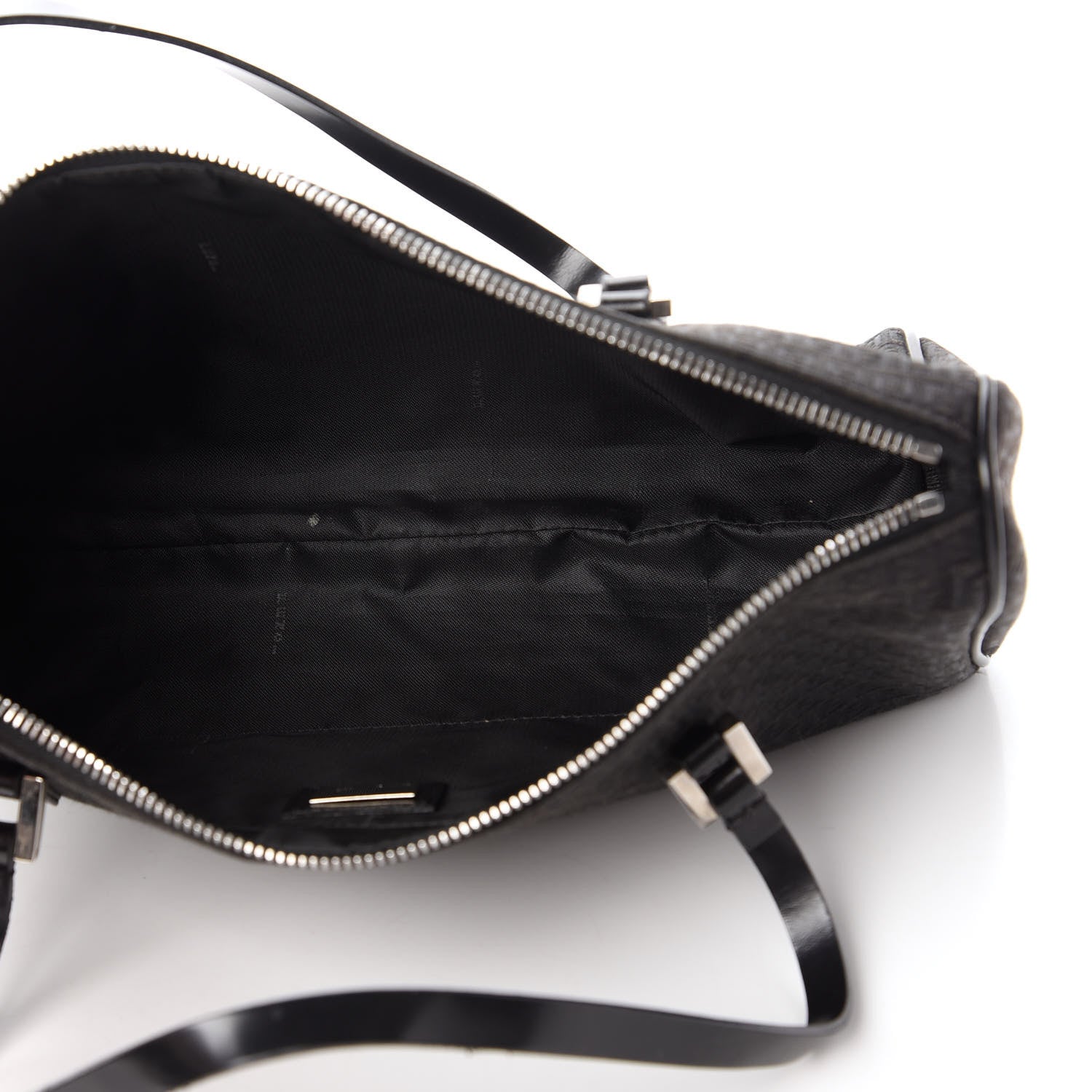 Fendi Zucchino Shoulder Bag Black 5 of 10