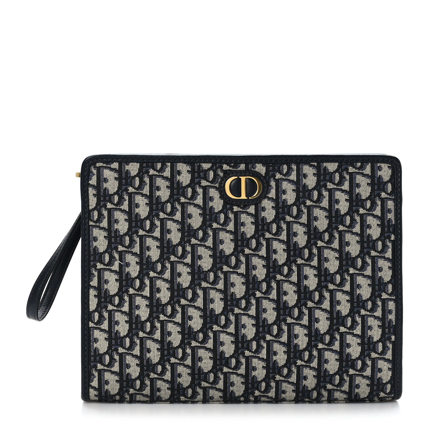 Christian Dior Oblique 30 Montaigne Pouch Blue 1 of 8