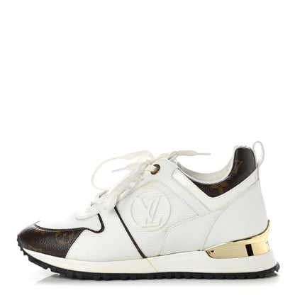 Louis Vuitton Calfskin Monogram Run Away Sneakers 38 White 1 of 14