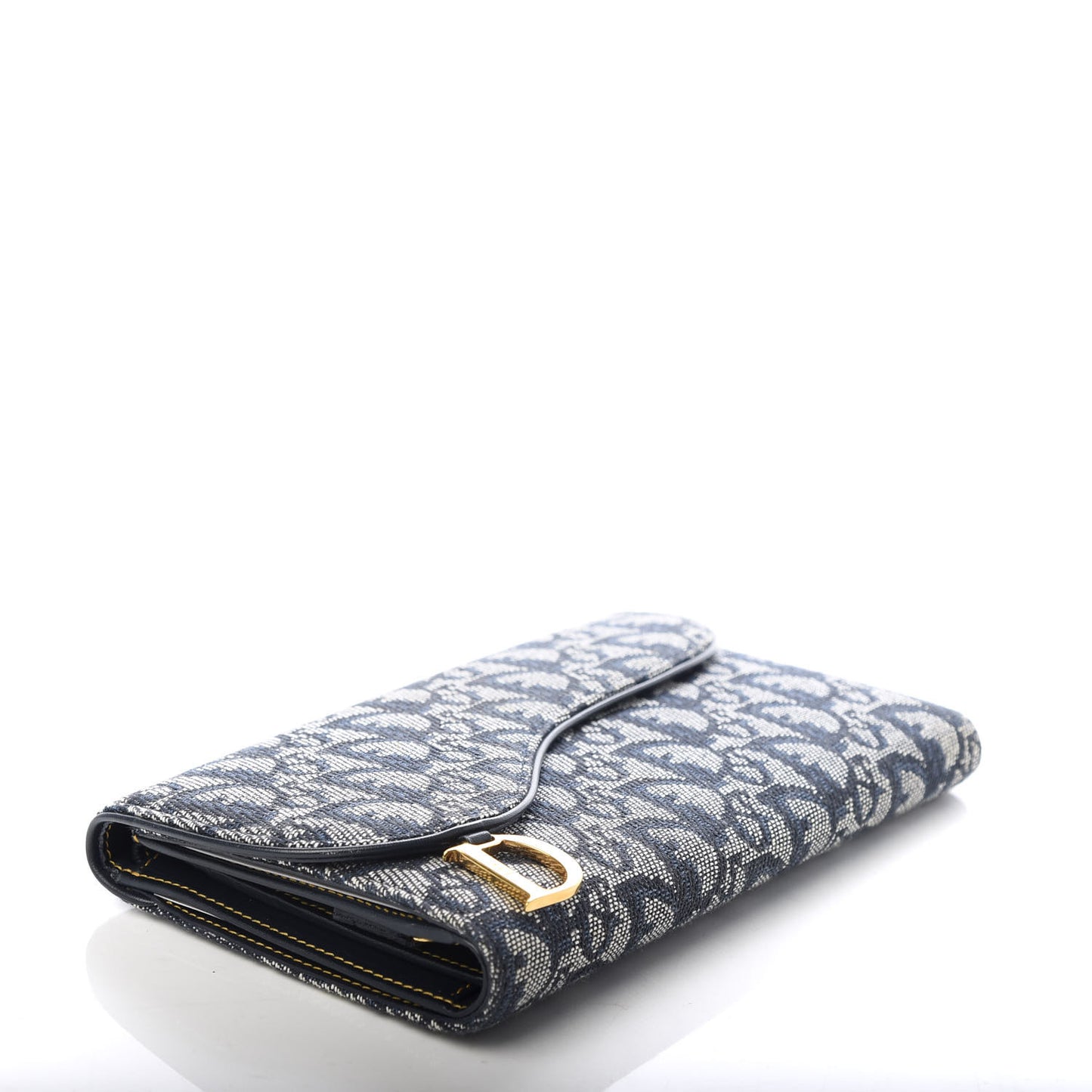 Monogram Saddle Wallet Navy