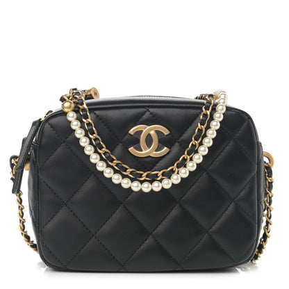 Chanel Lambskin Quilted Mini My Perfect Camera Case Black 1 of 12