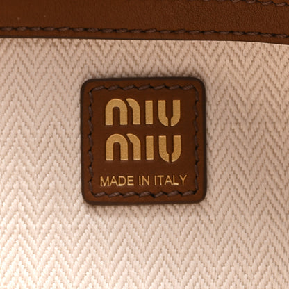 Miu Miu Camoscio Large Aventure Shoulder Bag Rovere 6 of 9
