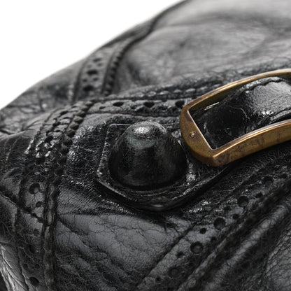 Balenciaga Agneau Giant Brogues Hardware Day Hobo Black 7 of 19
