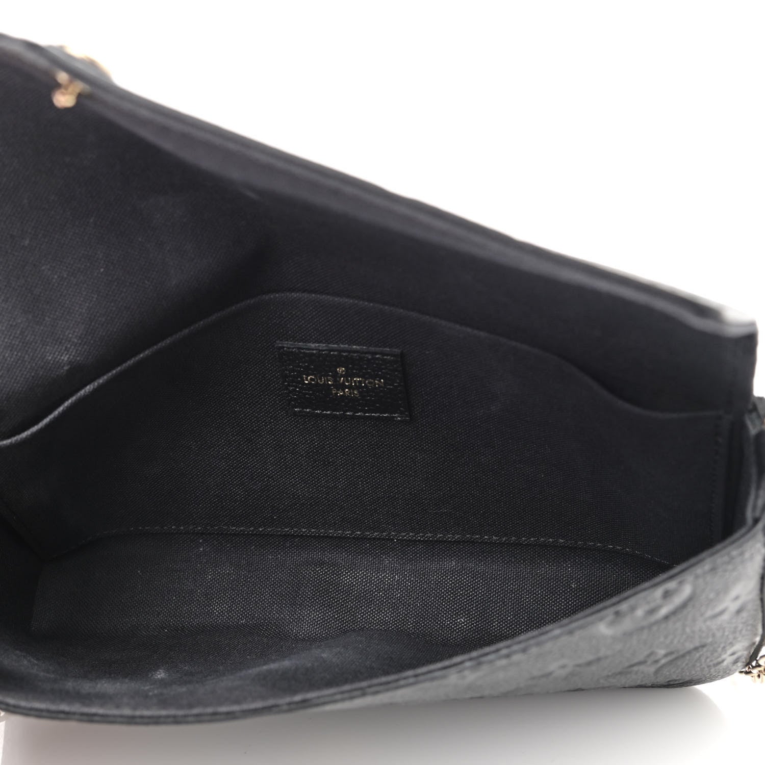 Louis Vuitton Empreinte Pochette Felicie Chain Wallet Black 6 of 12