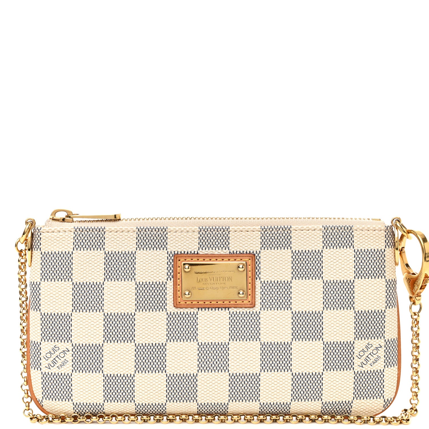 Louis Vuitton Damier Azur Pochette Milla MM 7 of 9