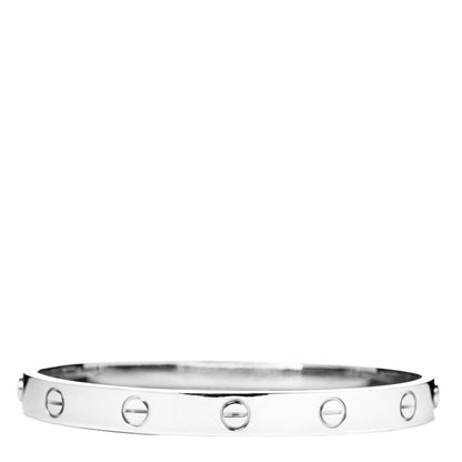 Cartier 18K White Gold LOVE Bracelet 17 1 of 5