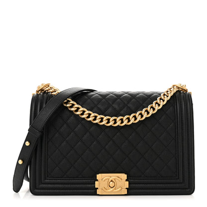 Chanel Caviar Quilted New Medium Boy Flap Black 1 of 10