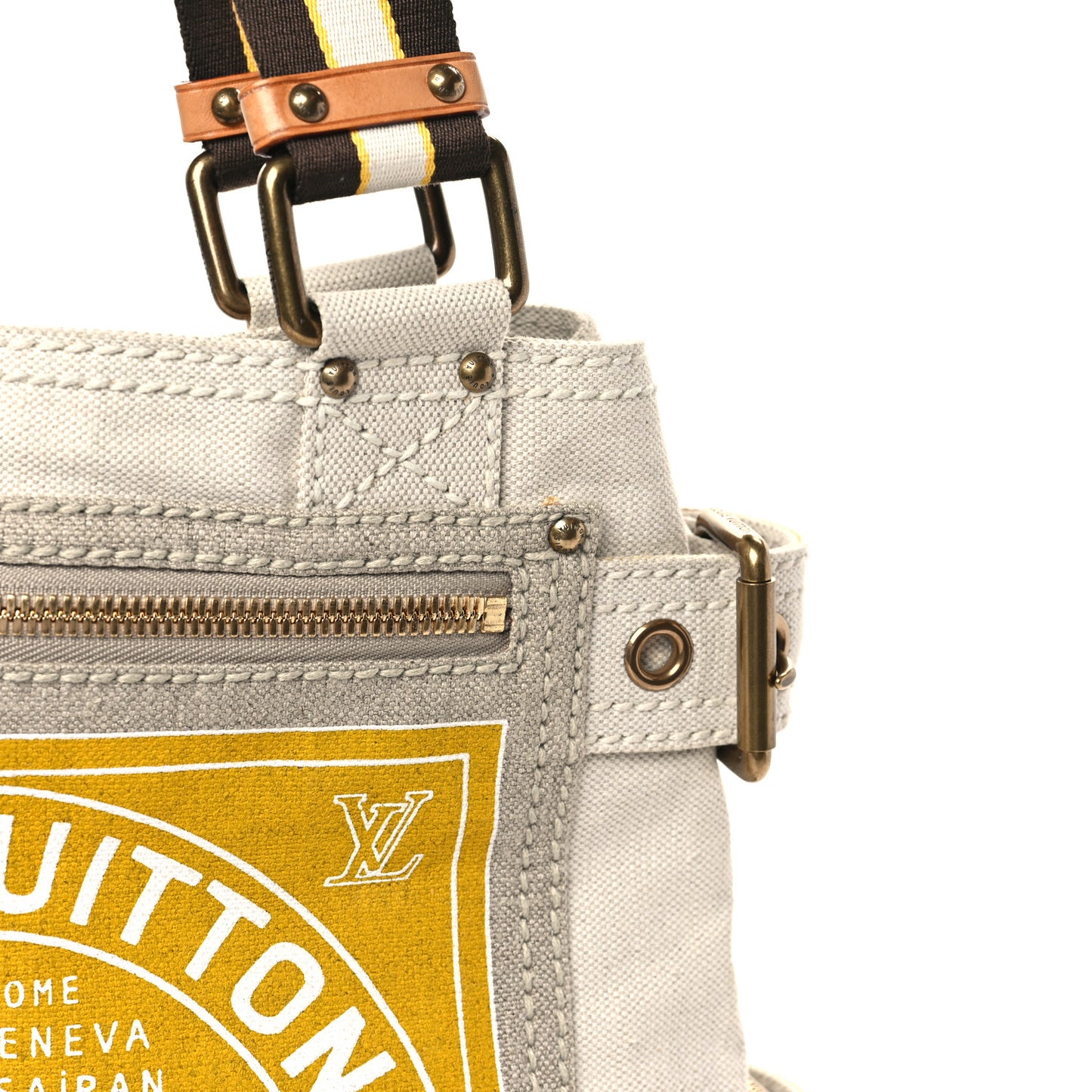 Toile Globe Shopper Cabas MM Yellow