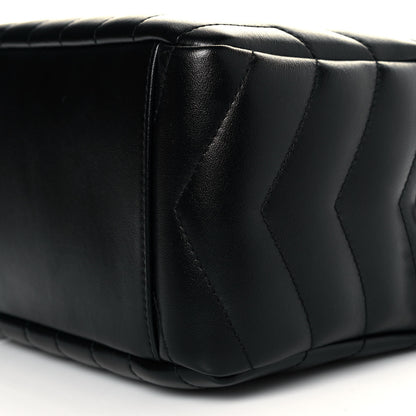 Saint Laurent Calfskin Y Quilted Monogram Small Loulou Bowling Bag Black 9 of 9