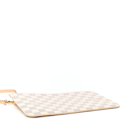 Louis Vuitton Damier Azur Neverfull MM GM Pochette Rose Ballerine 4 of 6