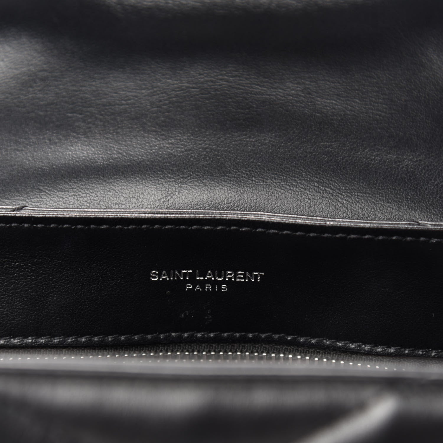 Saint Laurent Calfskin Y Quilted Monogram Toy Loulou Crossbody Bag Black 9 of 11